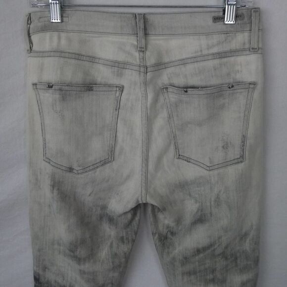 Citizens of Humanity Rocket Crop High Rose Skinny Jeans Distressed Bleached 30 - Picture 5 of 10